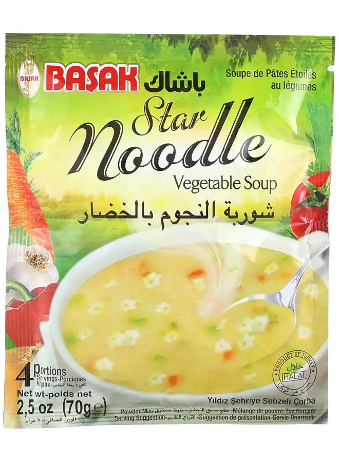 Basak Star Noodle Vegetable Soup 70grams