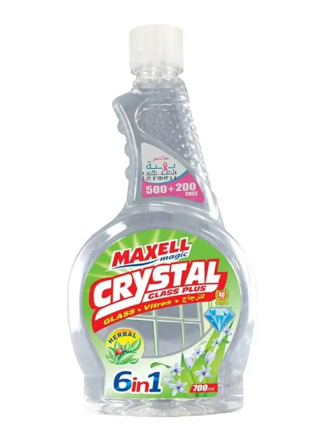 Maxell Magic Crystal Glass And Window Cleaners With Herbs Scent 700ml