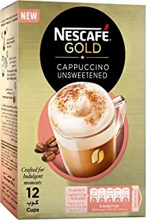 Nescafe Gold Cappucino Unsweetened pack of 12X12.5g