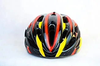 Hongui Road Cycling Helmet - Multicolor Red; Yellow and Black-One Size