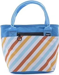 Mintra Ladies Printed Cooling Bag Small, Cotton Candy Stripes,(32 X 23 X 13 Cm)