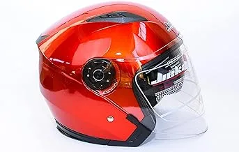 Jiekai Jeikai jk 512 motorcycle open face for anti-uv abs plastic with dual lens moto helmet - red