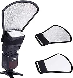 Speedlite flash diffuser softbox silver/white reflector photography studio flash light reflective