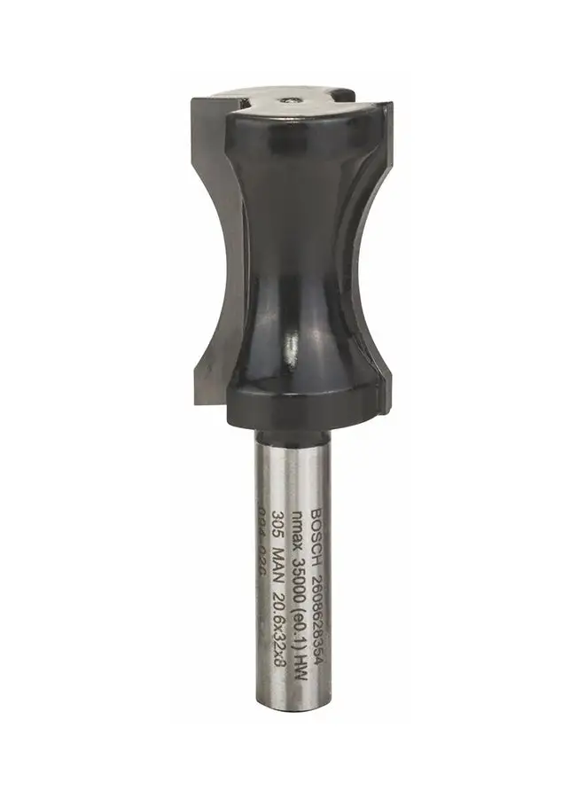 BOSCH Flat Bed Milling Cutter Silver/Black 8mm