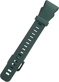 Generic Flexible Rubber Watch Band For Honor 6-Navy Green