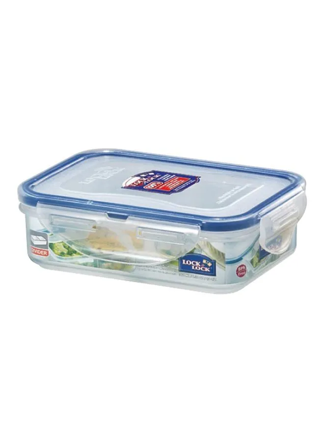 LocknLock Compartment Food Container Clear/Blue 360ml