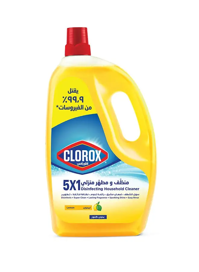 Clorox 5X1 Disinfecting Household Cleaner Lemon 3Liters