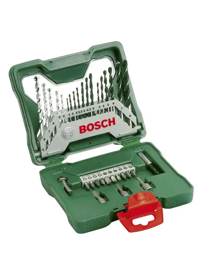 BOSCH 33-Piece Drill Bit Set Silver