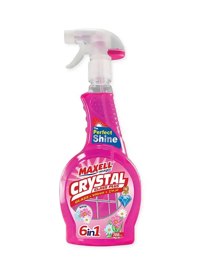 Maxell Magic Crystal Glass And Window Cleaner Spray With Rose Scent 700ml