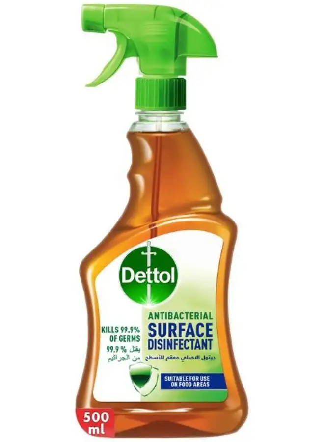 Dettol Anti-Bacterial Surface Disinfectant Liquid Trigger Brown 500ml