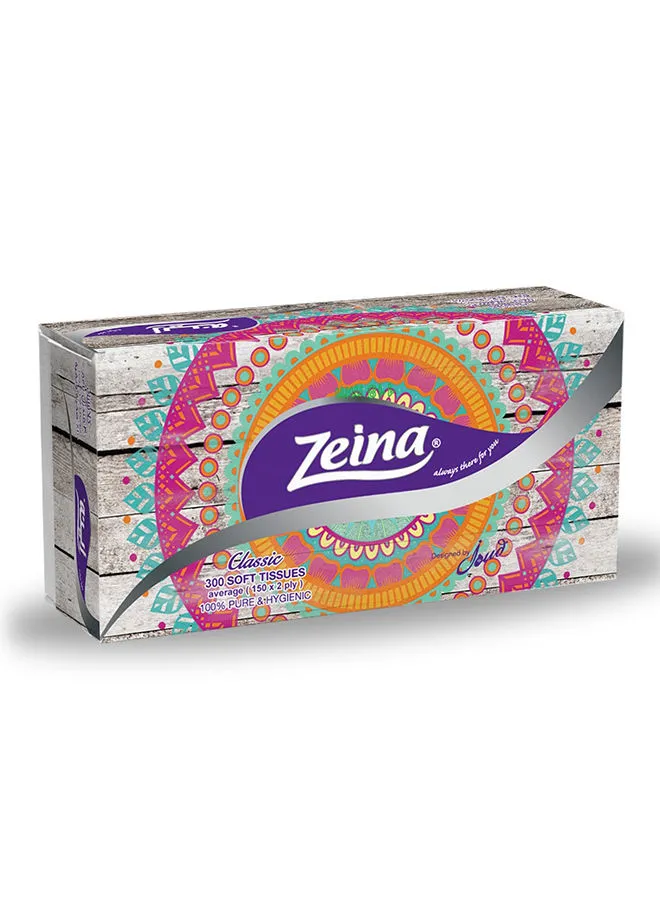 Zeina Facial Tissues - 300 Tissues White