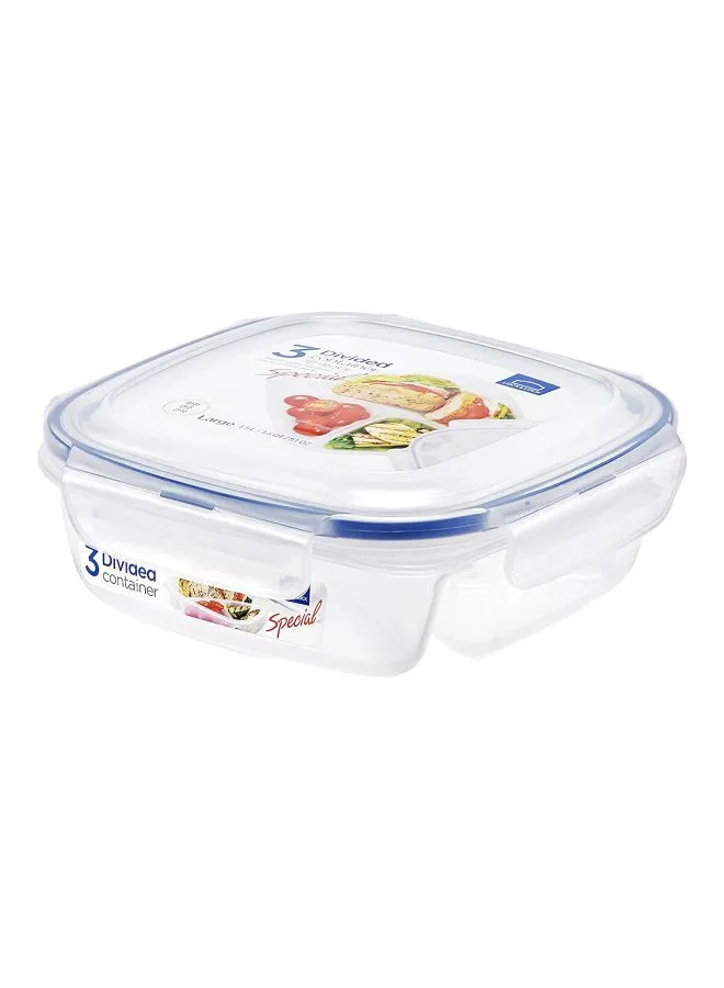 LocknLock Rectangular Food Container Clear/Blue 750ml