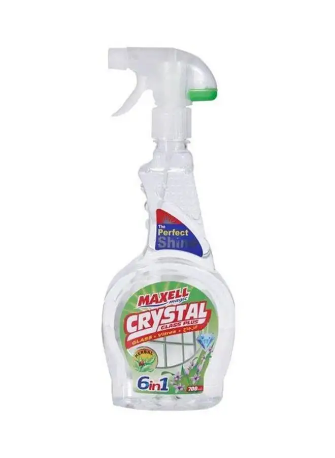 Maxell Magic Crystal Liquid Glass And Window Cleaner With Herbal Scent 700ml