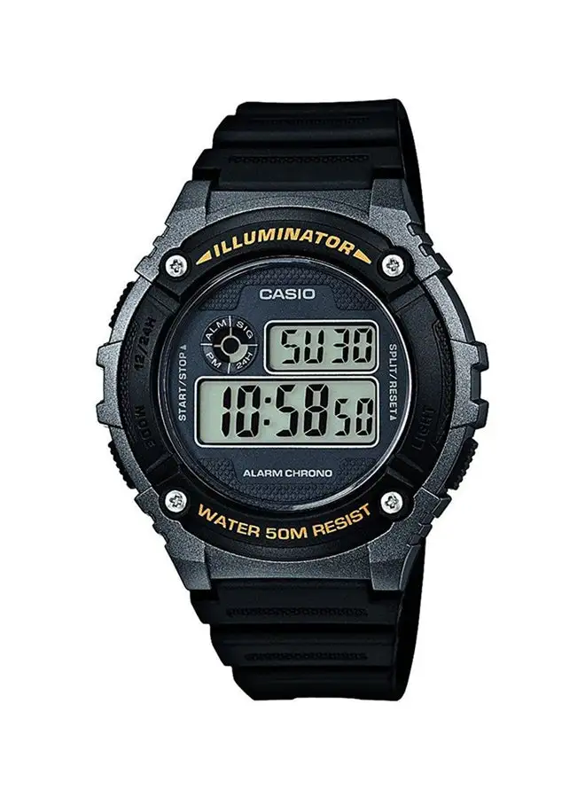 CASIO Men's Youth Digital Watch W-216H-1BVDF - 46 mm - Black