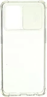 Back cover hard slim case with camera shield for oppo f19 - clear