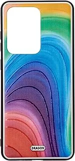 جراب دراجون ثلاثي الأبعاد صلب رفيع إبداعي بألوان قوس قزح لهاتف Samsung S11 plus / S20 Ultra Multicolor