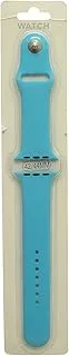 Generic Rubber watch band for smart watches 42/44 mm for apple watch-turquoise blue