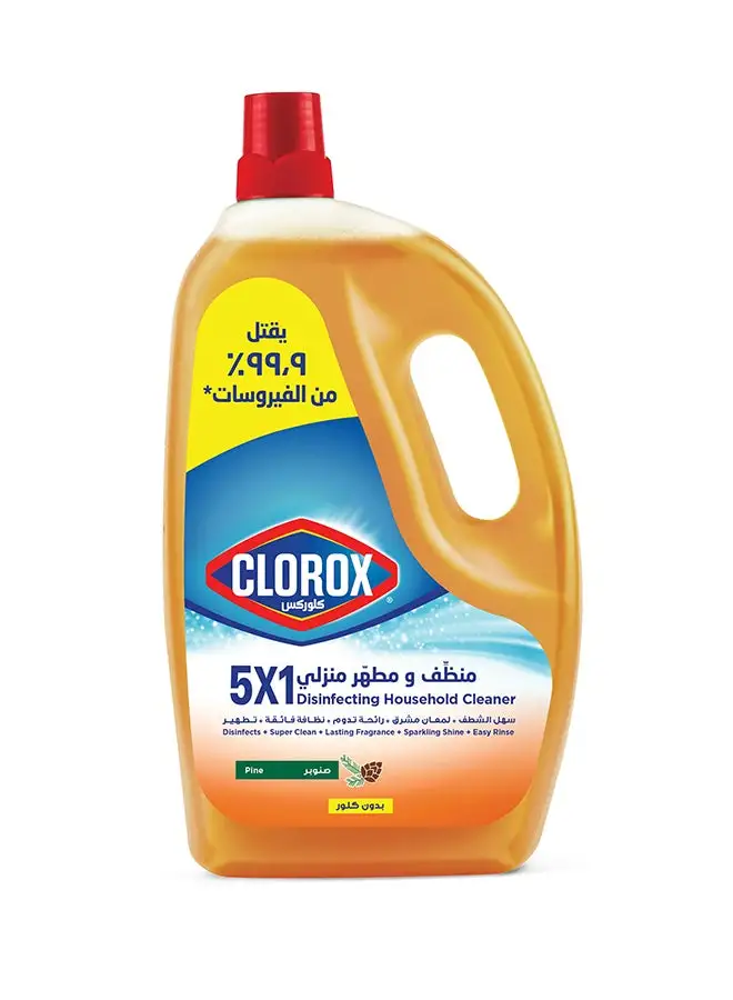 Clorox 5X1 Disinfecting Household Cleaner Pine Multicolor 3Liters