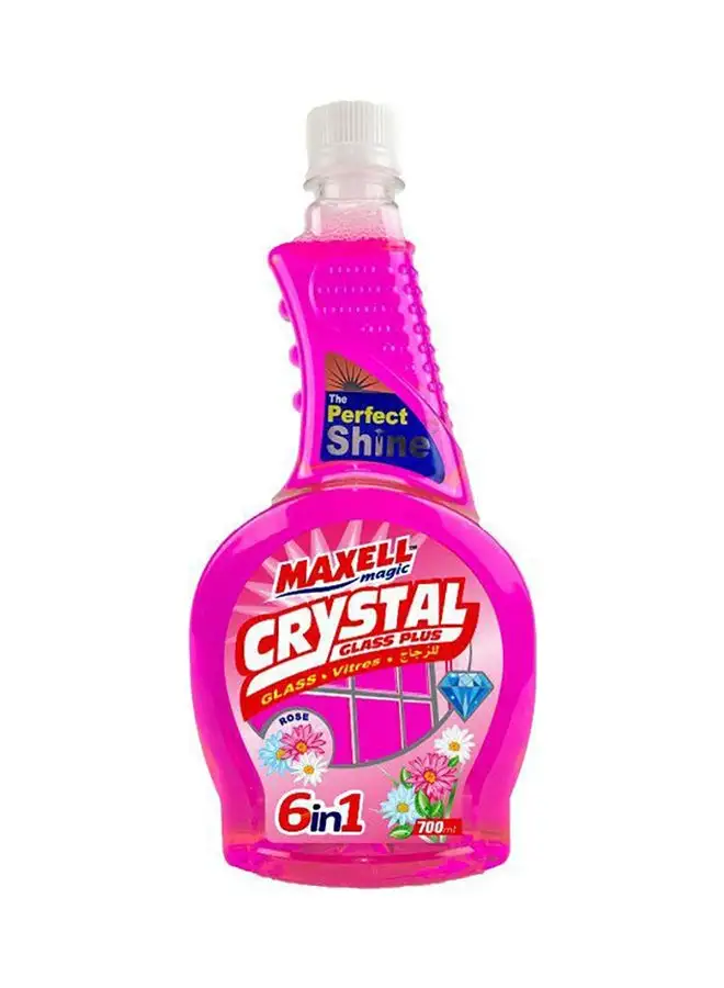 Maxell Magic Crystal Liquid Glass And Window Cleaner With Rose Scent 700ml