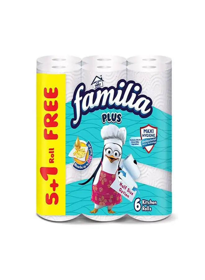 Familia Kitchen Paper Towels Pack Of 6 White