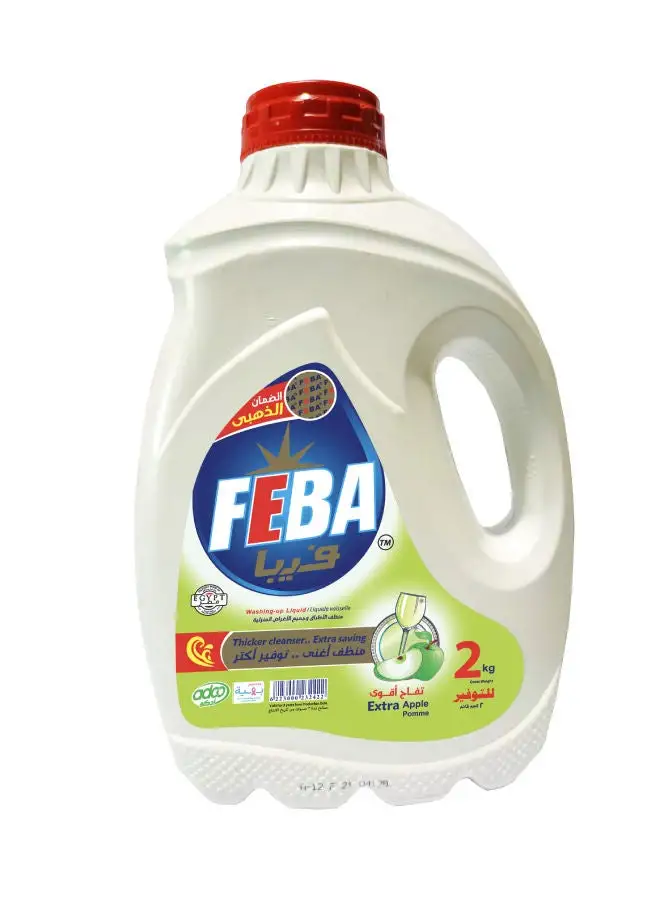 FEBA Liquid Dish Cleaner With Apple Scent 2kg