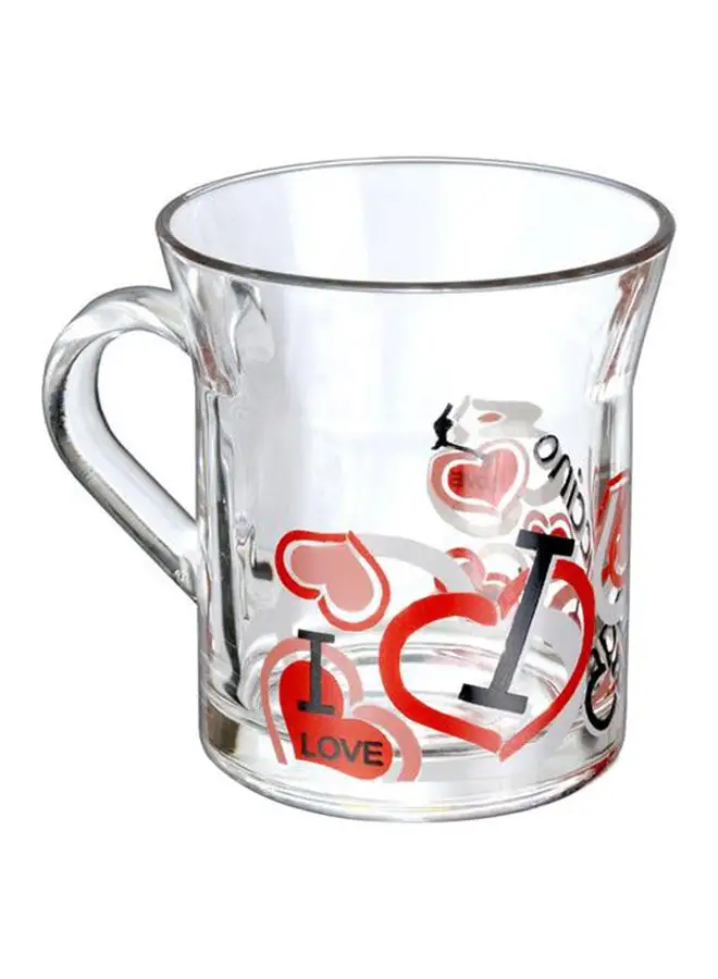 Decover Glass Coffee Mug Multicolour 300ml