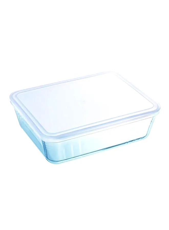 PYREX Rectangular Container With Lid Clear 0.8Liters