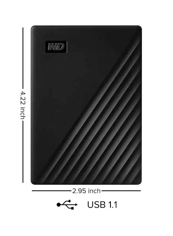 WD My Passport Portable External Hard Drive, USB 3.0 With Automatic Backup and Software Protection (WDBPKJ0040BBK-WESN) Compatible With PC, PS4 4.0 TB