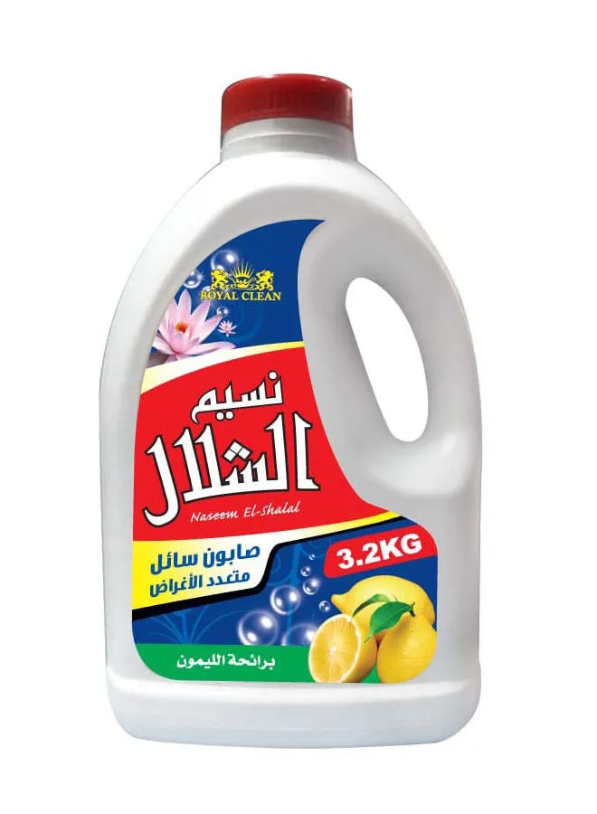 Royal Clean Naseem El Shalal Dishwashing Liquid With Lemon Scent 3.2kg