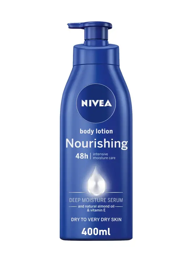 Nivea Nourishing Body Lotion, Almond Oil And Vitamin E, Extra Dry Skin 400ml