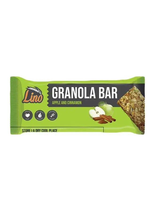 Lino Granola Bar - Apple And Cinnamon (12x40 g) Pack of 12