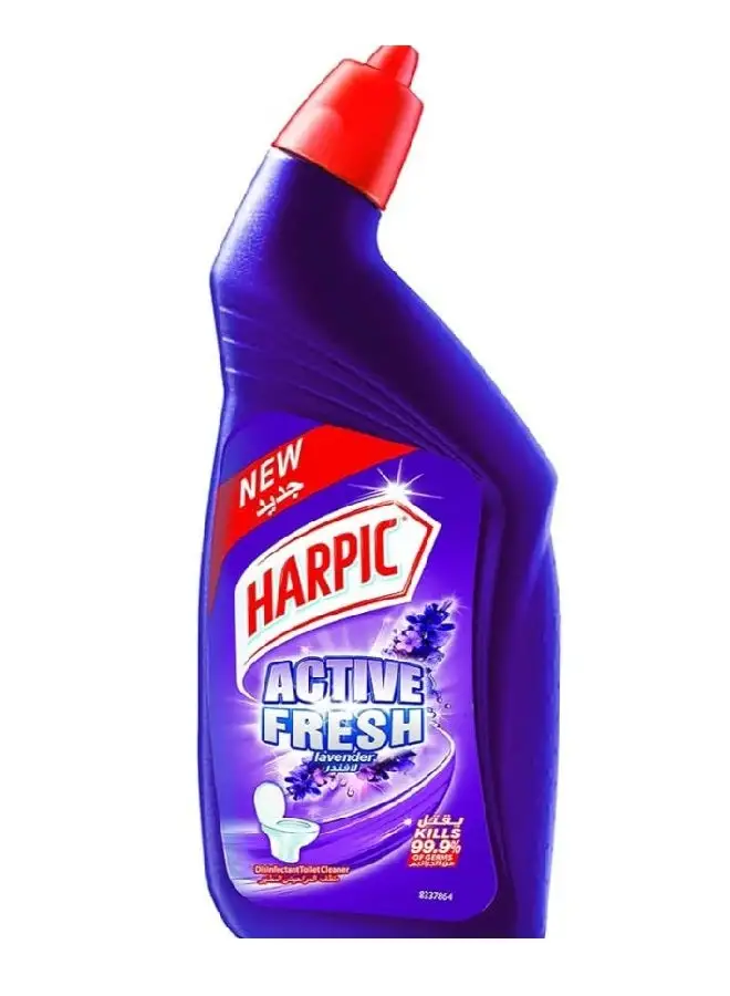 Harpic Lavender Toilet Cleaner, 100% Limescale Remover, Purple 450ml