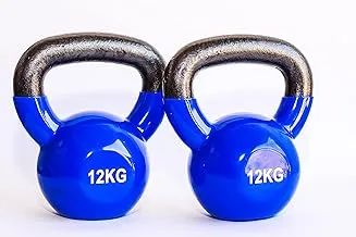 Kettlebell Set of two Blue with Black Grip 12KG WL005-3