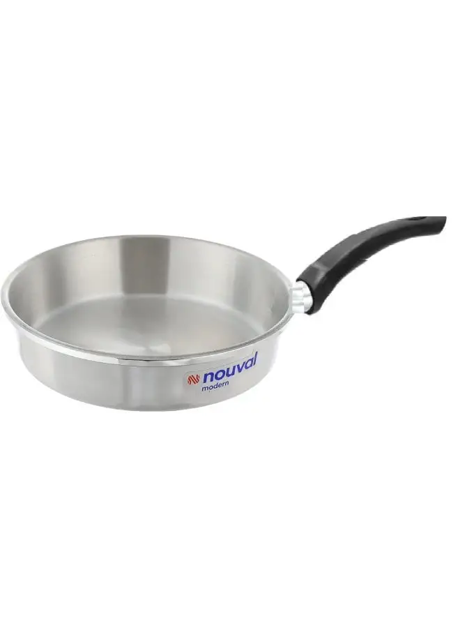 NOUVAL Aluminum Frying Pan With black Handle Silver 22cm