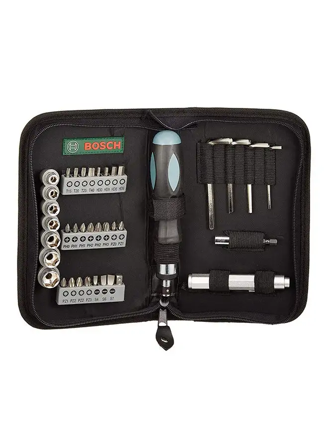 BOSCH 38-Piece Screwdriver Mixed Set Black 0.11kg