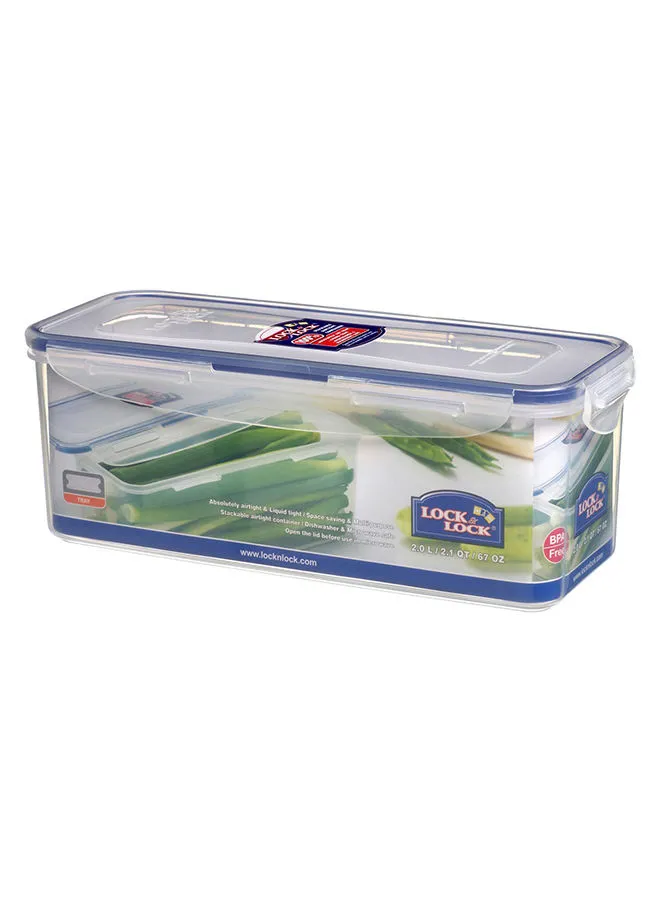 LocknLock Rectangular Food Container Clear/Blue