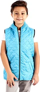 Andora Boys Double Face Vest - Turquoise &