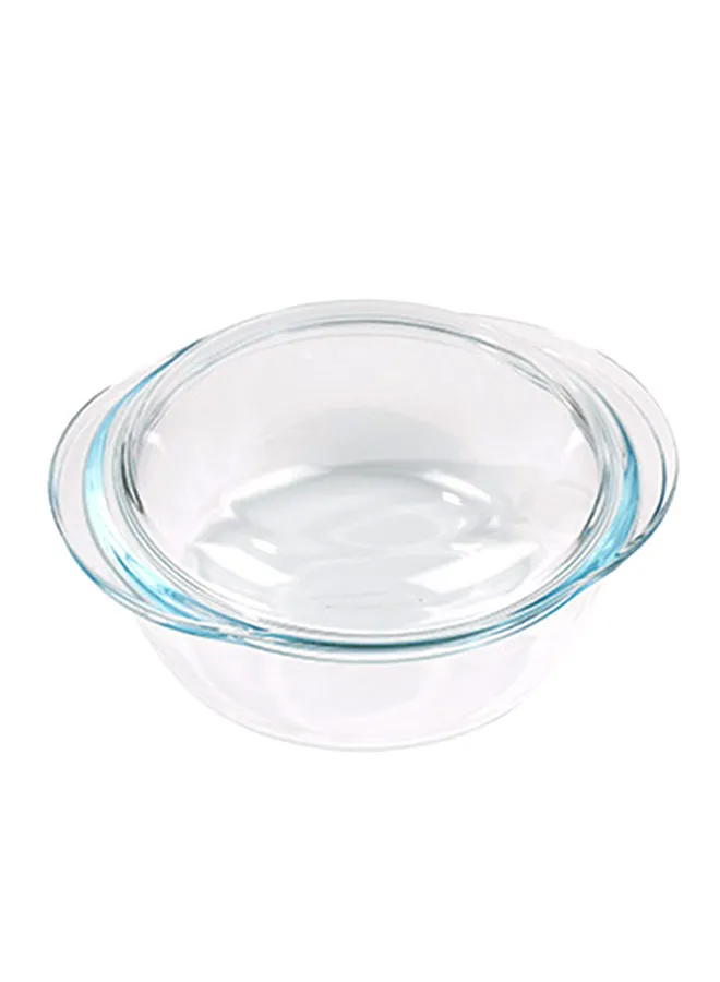 PYREX Essential Round Casserole With Lid Clear 2.1Liters