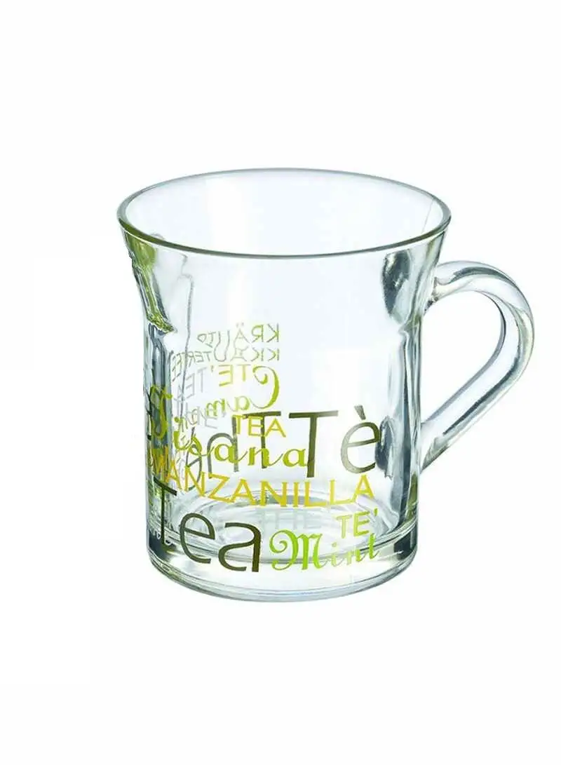 Decover Glass Coffee Mug Multicolour 300ml