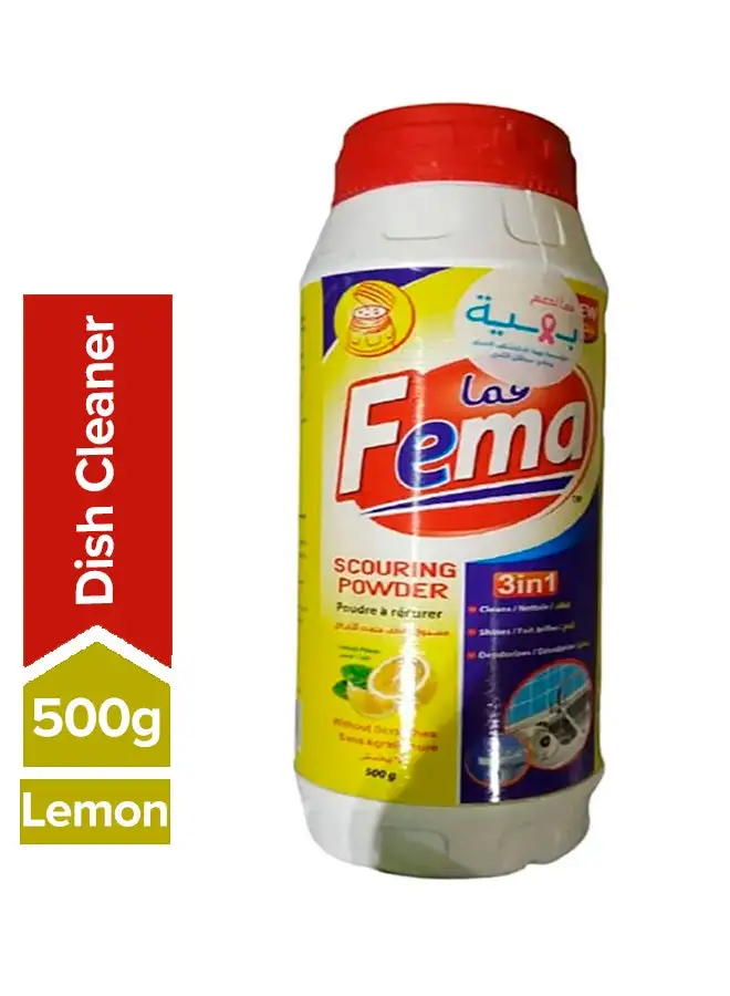 Fema Powder Dish Cleaner With Lemon Scent 500grams