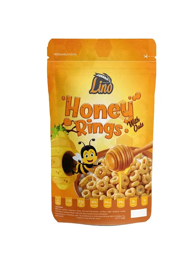 Lino Honey Rings With Oats 375grams