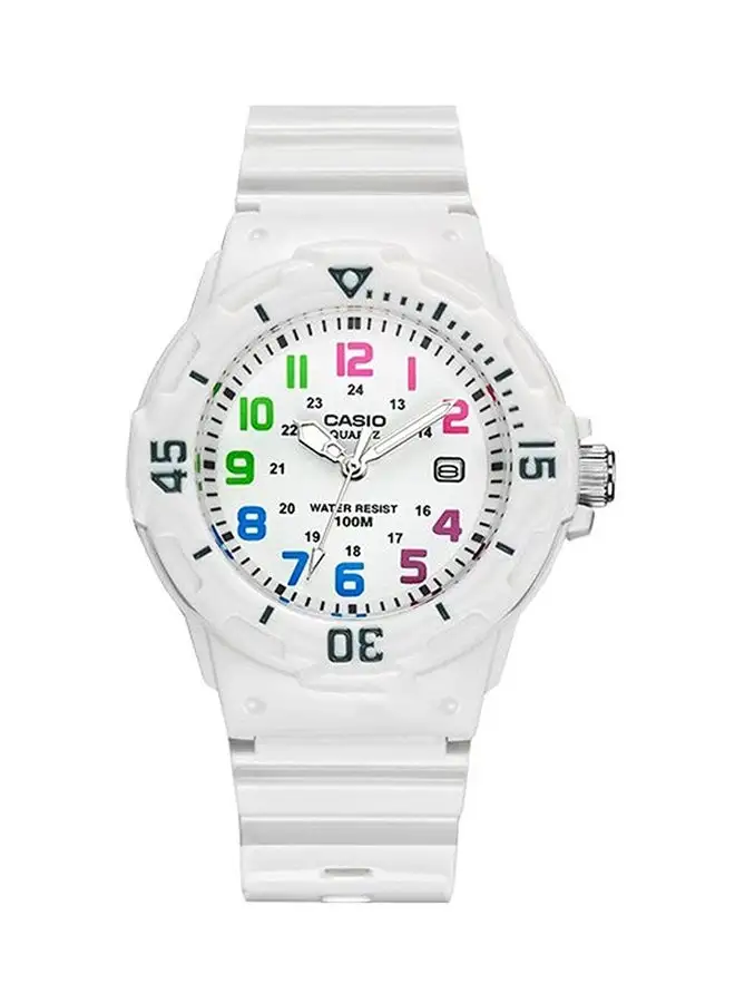 CASIO Women's Enticer Quartz Analog Watch LRW-200H-7BVDF - 34 mm - White