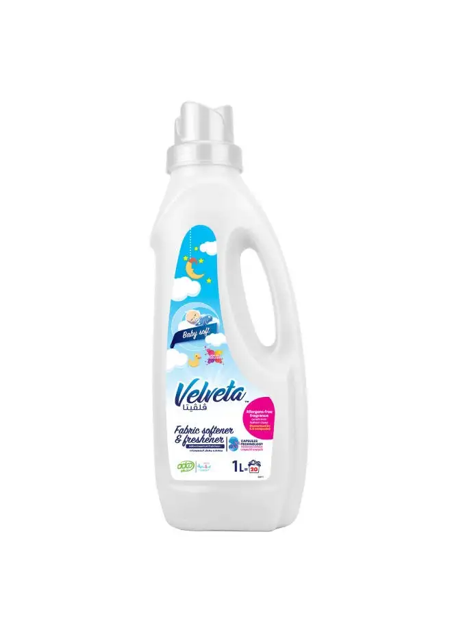 Velveta Extra Mild Fabric Softener And Freshener Gel 1Liters