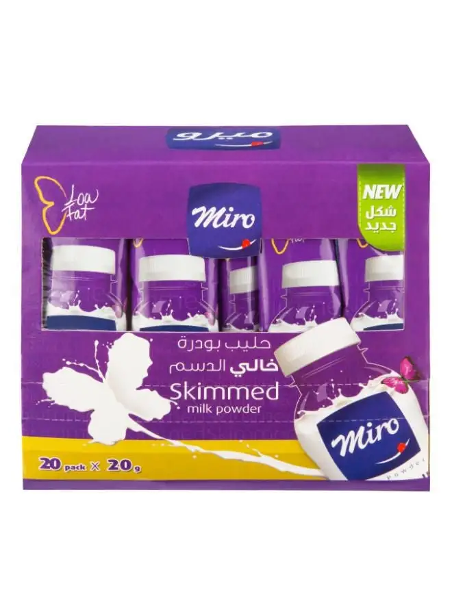 Miro Skimmed Milk Powder 20grams Pack of 20