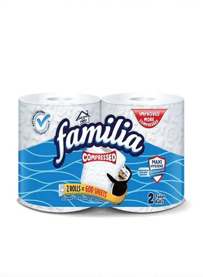 Familia Compressed Toilet roll - Pack of 2 White