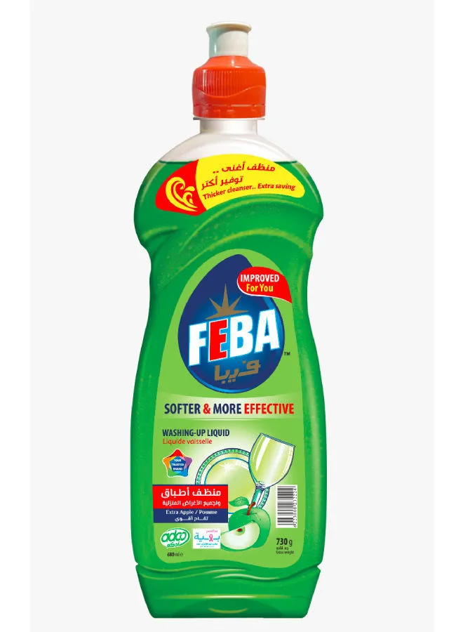 FEBA Liquid Dish Cleaner With Apple Scent 730grams