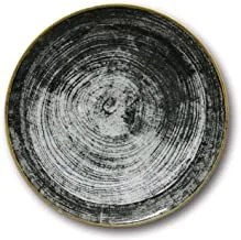 Saturnia Porcelain Charger/Show plate 31 cm - Black Round - Siviglia