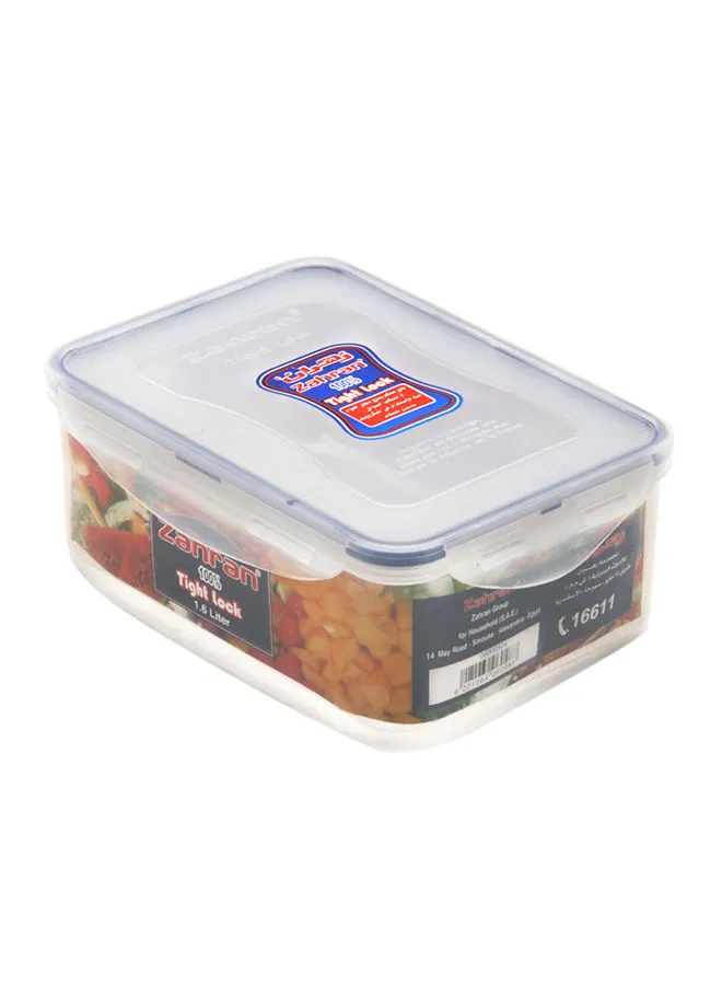 Zahran Food Container Clear 1.6Liters