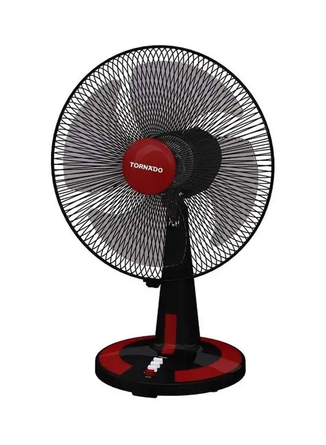 TORNADO Desk Fan 16 Inch, 4 Blades TDF16 Red