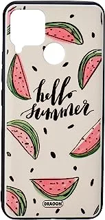 Dragon 3D Hard Slim creative Case Hello Summer For Realme C15 Multicolor